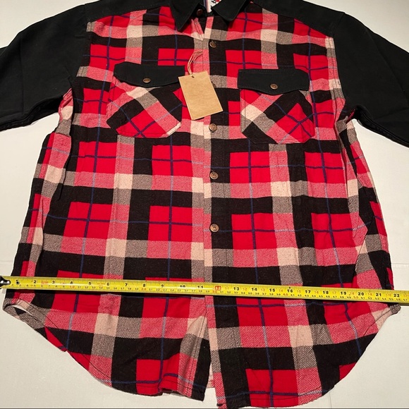 Texas style long sleeve Plaid  shirt for men M size - Picture 3 of 10